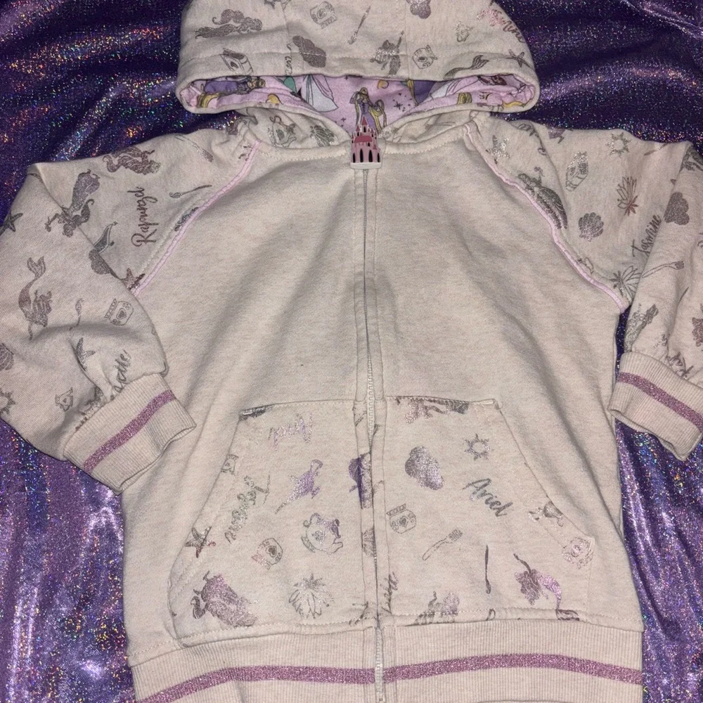 Kids Disney Princess Zip Up Hoodie
